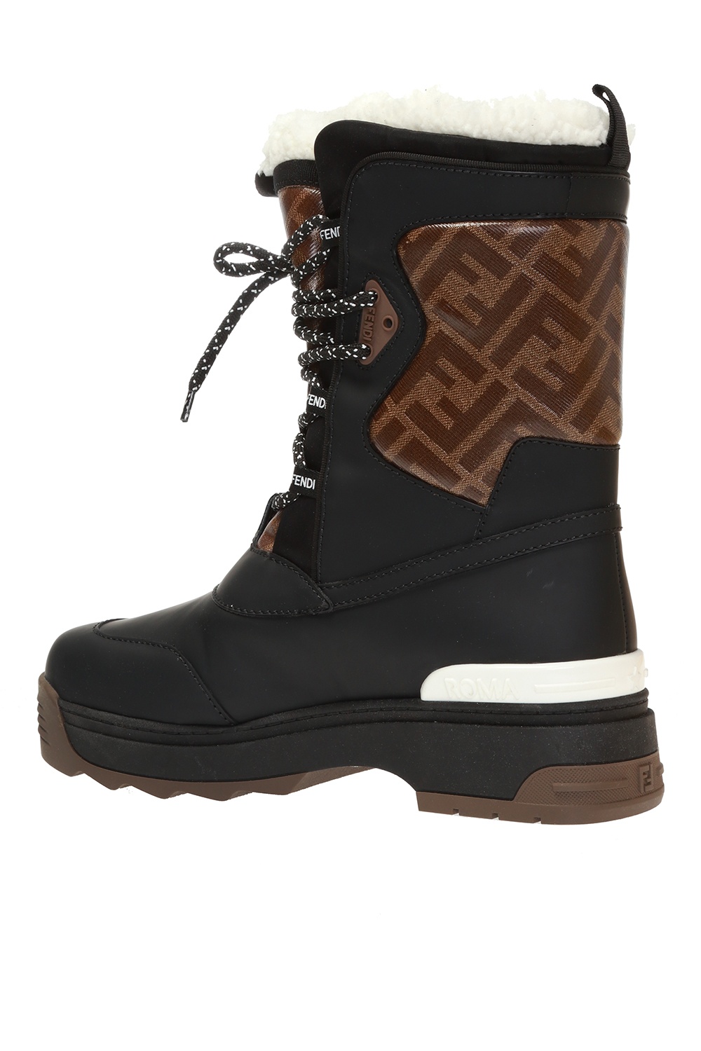 Fendi logo discount snow boots